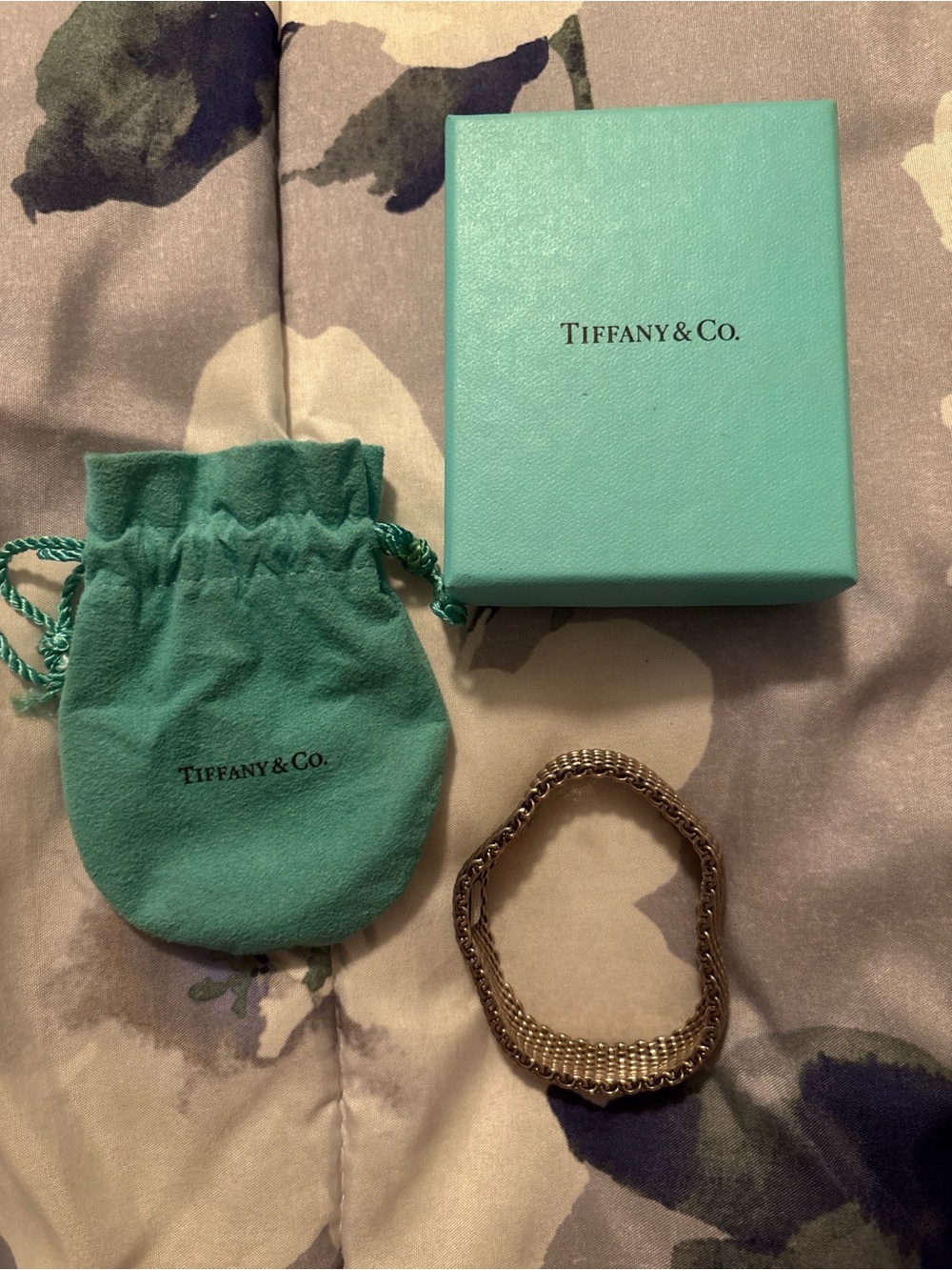 Tiffany & Co. Elsa Peretti Mesh Bracelet - Tiffany Blue